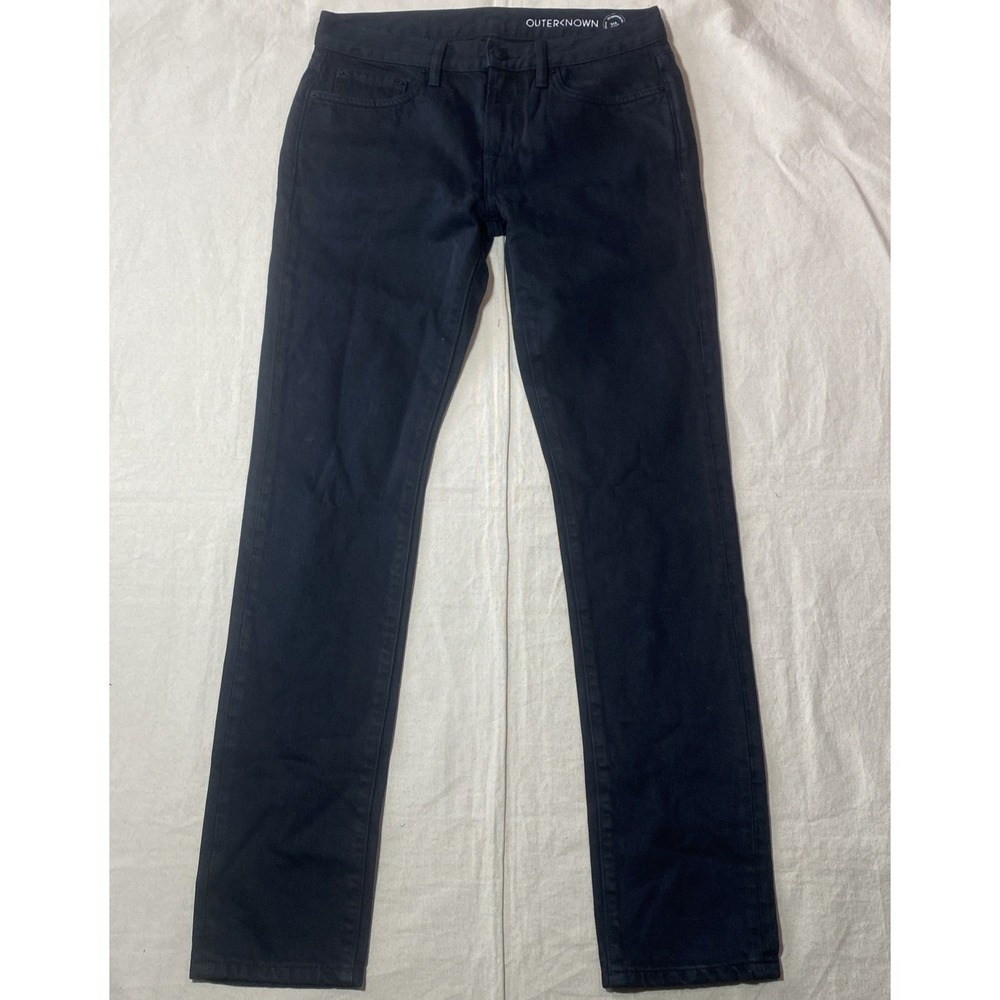 Outerknown SEA Jeans Mens 30x34 (fits 31x33) Black Organic Cotton drifter tapere